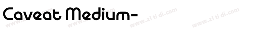 Caveat Medium字体转换